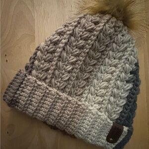 Chunky Knit Beanie with Pom Pom